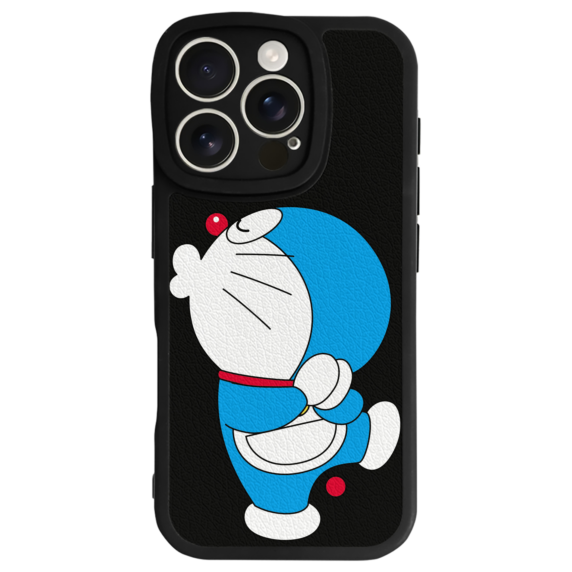 （画像用） ドラえもん Doraemon 【iPhone 16シリーズ対応】シリコンスマホケース（レザー調） 材質：シリコン